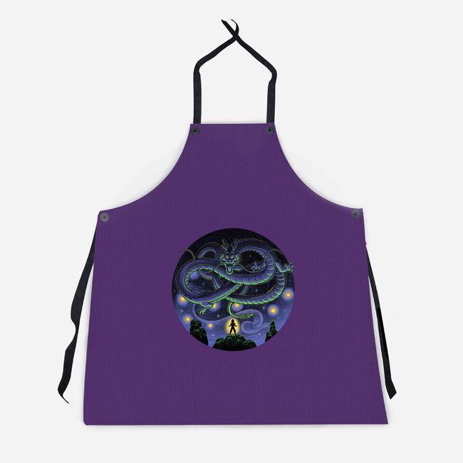 Shenron Starry Night-Unisex-Kitchen-Apron-Astrobot Invention