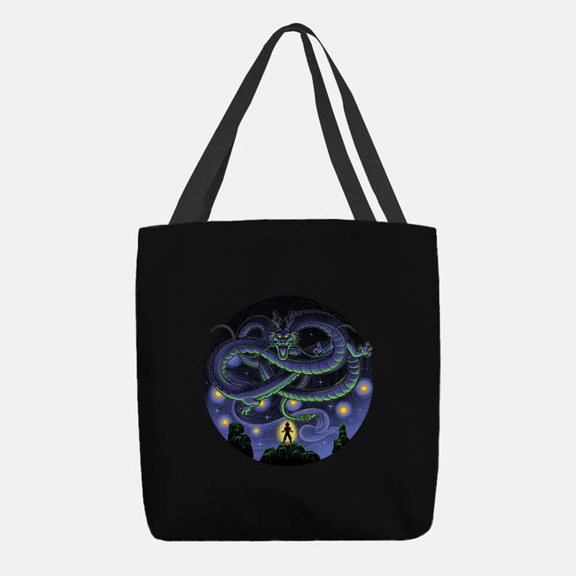 Shenron Starry Night-None-Basic Tote-Bag-Astrobot Invention