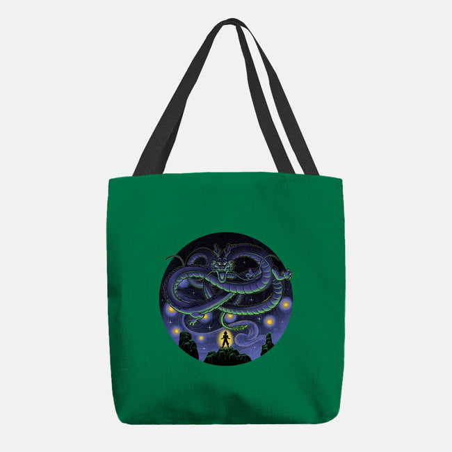 Shenron Starry Night-None-Basic Tote-Bag-Astrobot Invention
