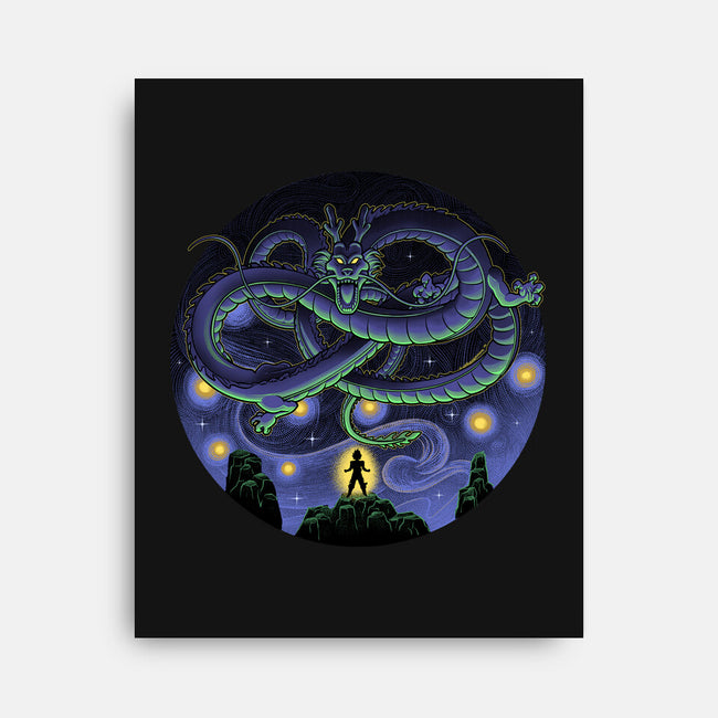 Shenron Starry Night-None-Stretched-Canvas-Astrobot Invention