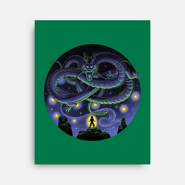 Shenron Starry Night-None-Stretched-Canvas-Astrobot Invention