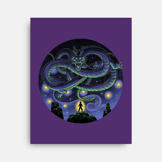 Shenron Starry Night-None-Stretched-Canvas-Astrobot Invention