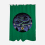 Shenron Starry Night-None-Polyester-Shower Curtain-Astrobot Invention