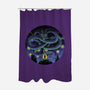 Shenron Starry Night-None-Polyester-Shower Curtain-Astrobot Invention