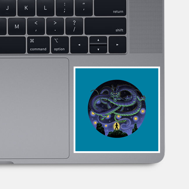 Shenron Starry Night-None-Glossy-Sticker-Astrobot Invention