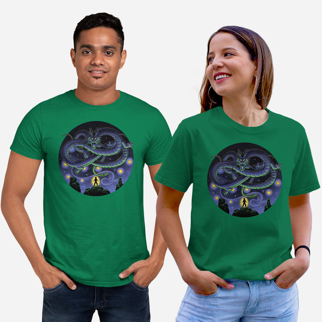 Shenron Starry Night-Unisex-Basic-Tee-Astrobot Invention