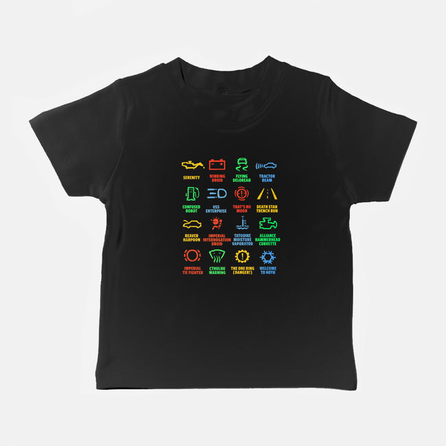 Warning Lights-Baby-Basic-Tee-kg07