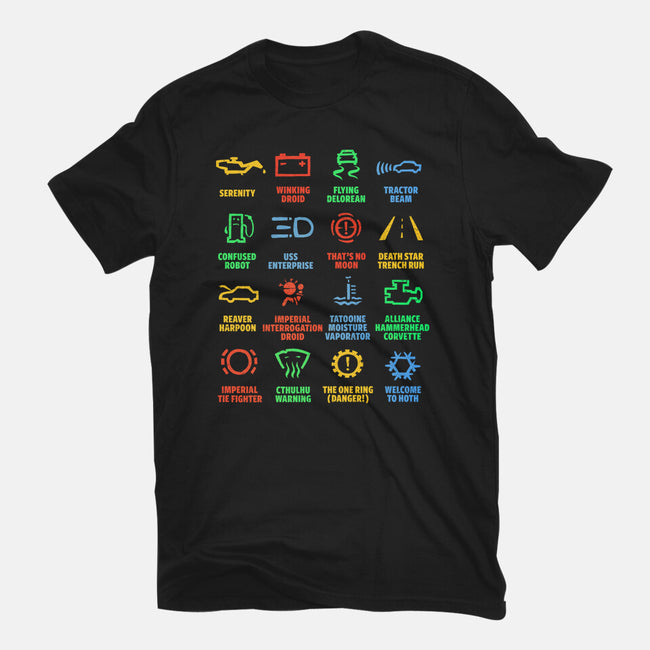 Warning Lights-Mens-Basic-Tee-kg07