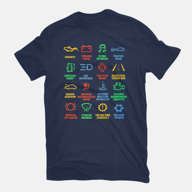 Warning Lights-Mens-Basic-Tee-kg07