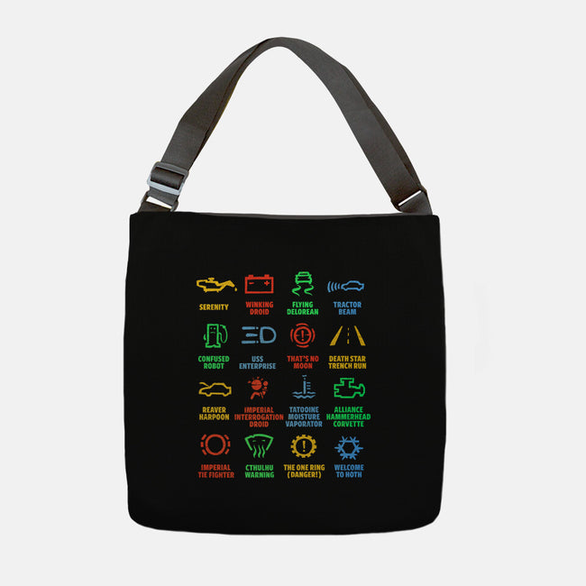 Warning Lights-None-Adjustable Tote-Bag-kg07