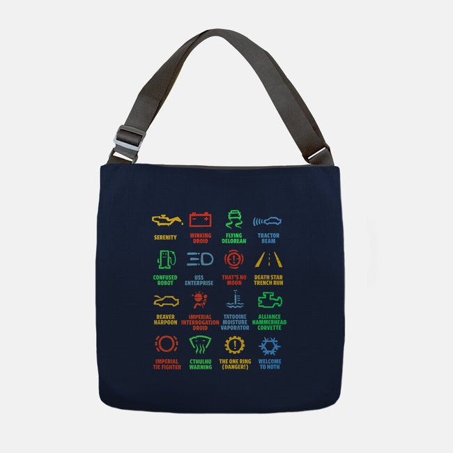 Warning Lights-None-Adjustable Tote-Bag-kg07