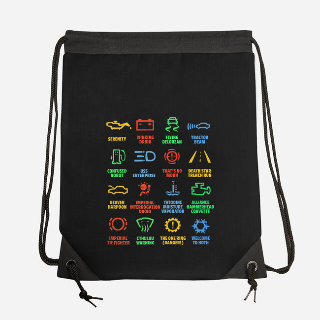 Warning Lights-None-Drawstring-Bag-kg07