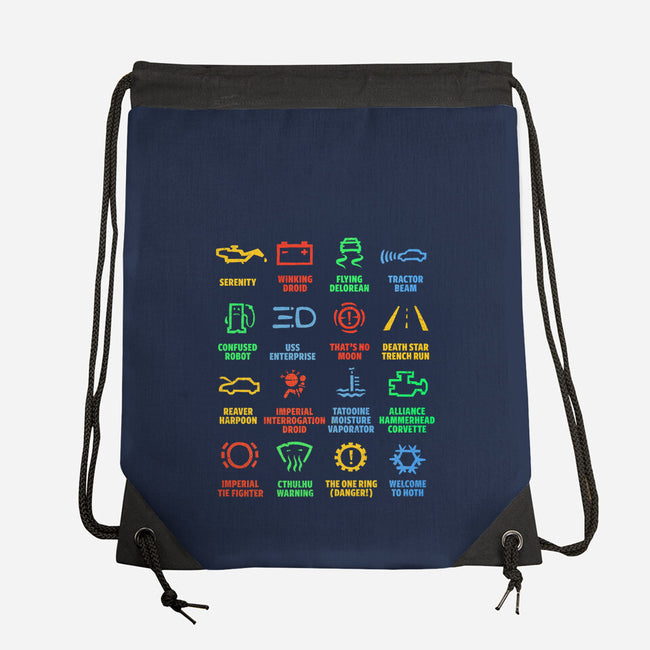 Warning Lights-None-Drawstring-Bag-kg07
