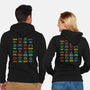 Warning Lights-Unisex-Zip-Up-Sweatshirt-kg07