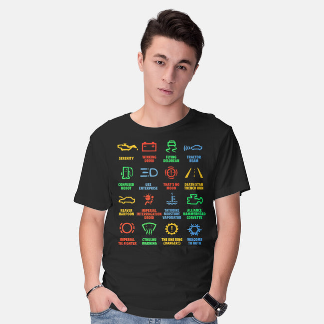 Warning Lights-Mens-Basic-Tee-kg07