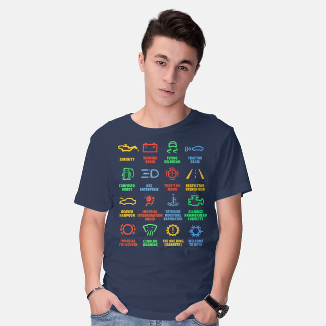 Warning Lights-Mens-Basic-Tee-kg07