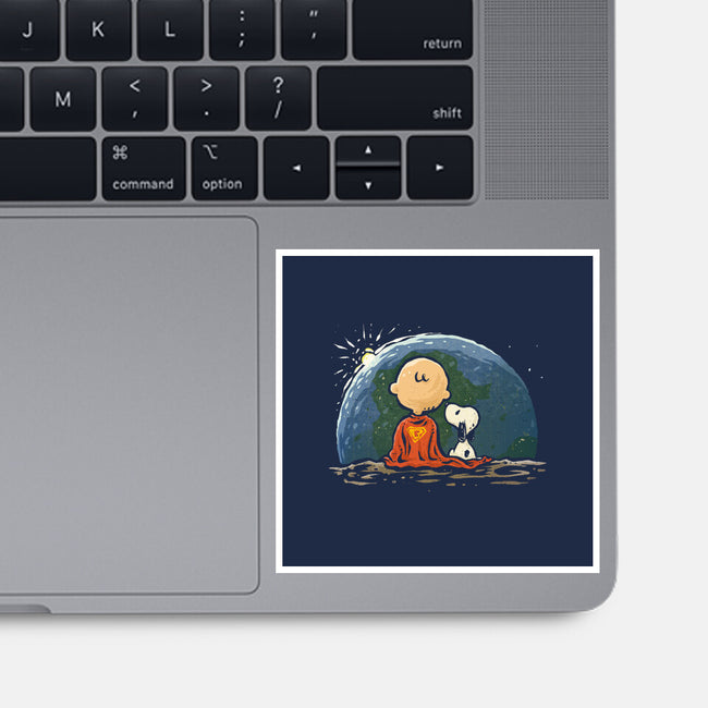 Super Earthrise-None-Glossy-Sticker-kg07