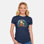 Super Earthrise-Womens-Fitted-Tee-kg07