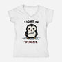 Fight Or Flight-Womens-V-Neck-Tee-kg07