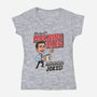 Michael's Morning Brew-Womens-V-Neck-Tee-P1yu5h