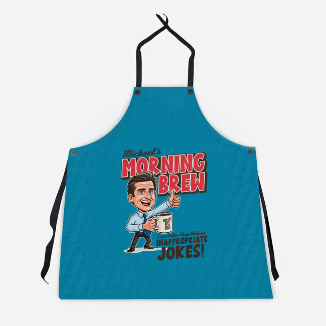 Michael's Morning Brew-Unisex-Kitchen-Apron-P1yu5h