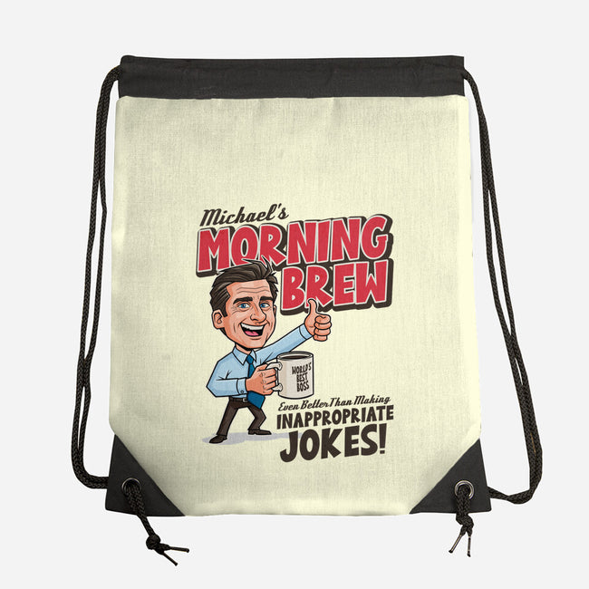 Michael's Morning Brew-None-Drawstring-Bag-P1yu5h