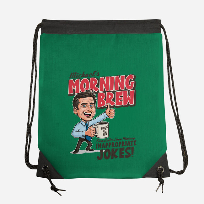 Michael's Morning Brew-None-Drawstring-Bag-P1yu5h
