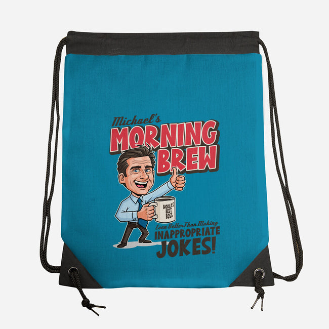 Michael's Morning Brew-None-Drawstring-Bag-P1yu5h