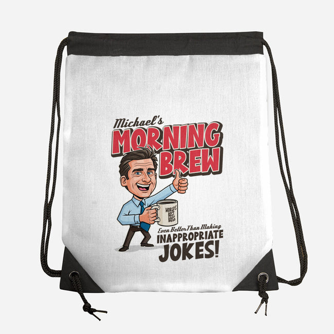 Michael's Morning Brew-None-Drawstring-Bag-P1yu5h