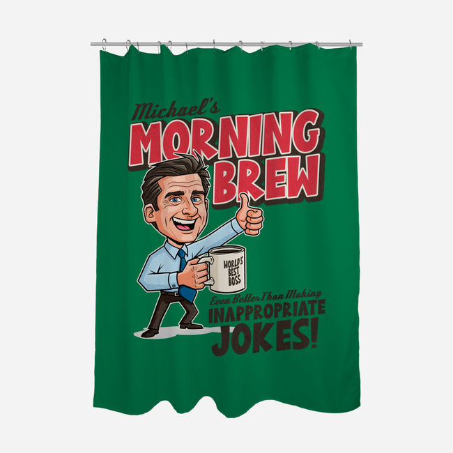 Michael's Morning Brew-None-Polyester-Shower Curtain-P1yu5h
