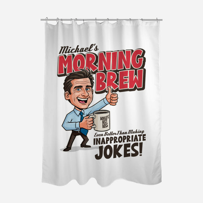 Michael's Morning Brew-None-Polyester-Shower Curtain-P1yu5h