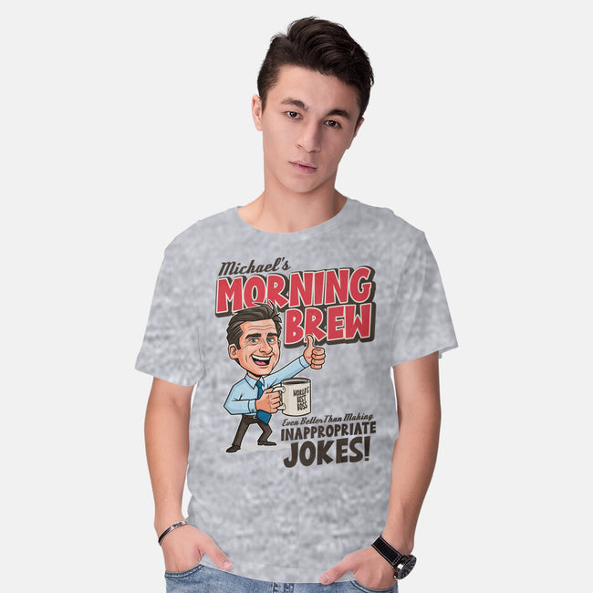 Michael's Morning Brew-Mens-Basic-Tee-P1yu5h