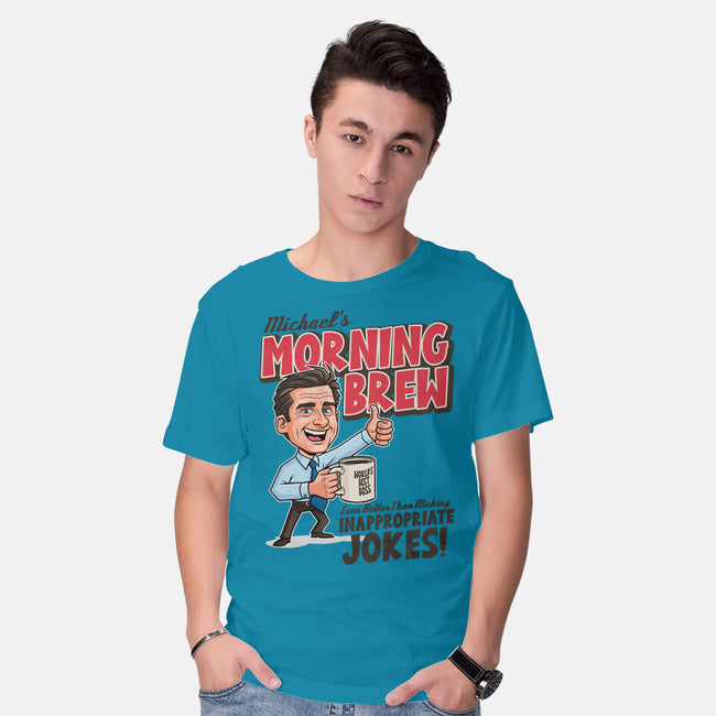 Michael's Morning Brew-Mens-Basic-Tee-P1yu5h