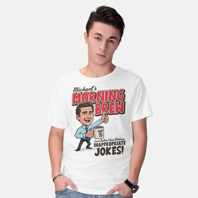 Michael's Morning Brew-Mens-Basic-Tee-P1yu5h