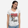 Michael's Morning Brew-Womens-V-Neck-Tee-P1yu5h