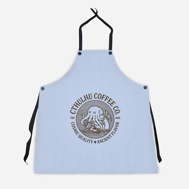 Cthulhu Coffee Co-Unisex-Kitchen-Apron-dfonseca