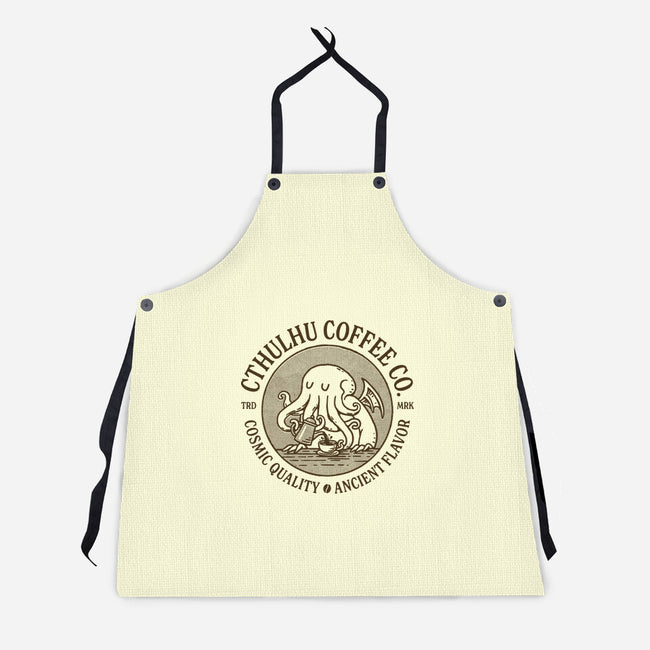 Cthulhu Coffee Co-Unisex-Kitchen-Apron-dfonseca