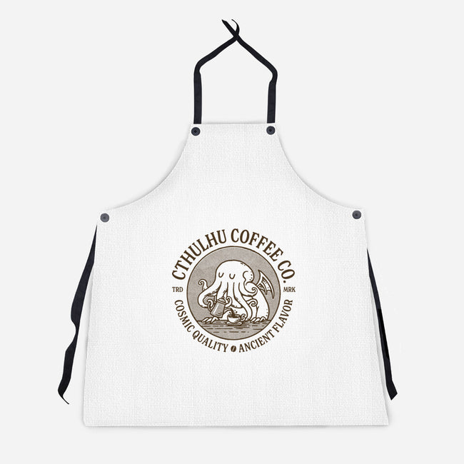 Cthulhu Coffee Co-Unisex-Kitchen-Apron-dfonseca