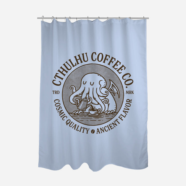 Cthulhu Coffee Co-None-Polyester-Shower Curtain-dfonseca