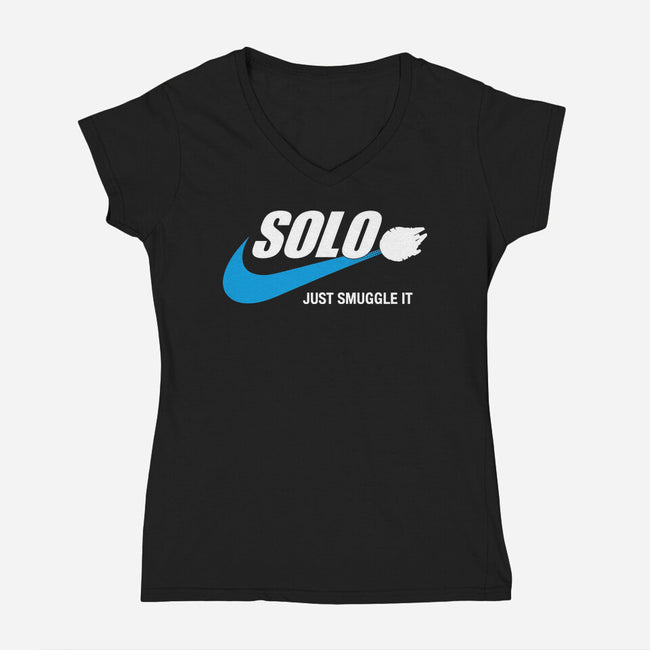 Solo Just Smuggle It-Womens-V-Neck-Tee-Immortalized