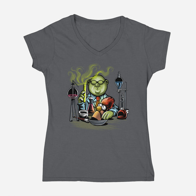 Re-Animuppet-Womens-V-Neck-Tee-zascanauta