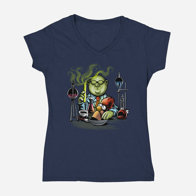 Re-Animuppet-Womens-V-Neck-Tee-zascanauta