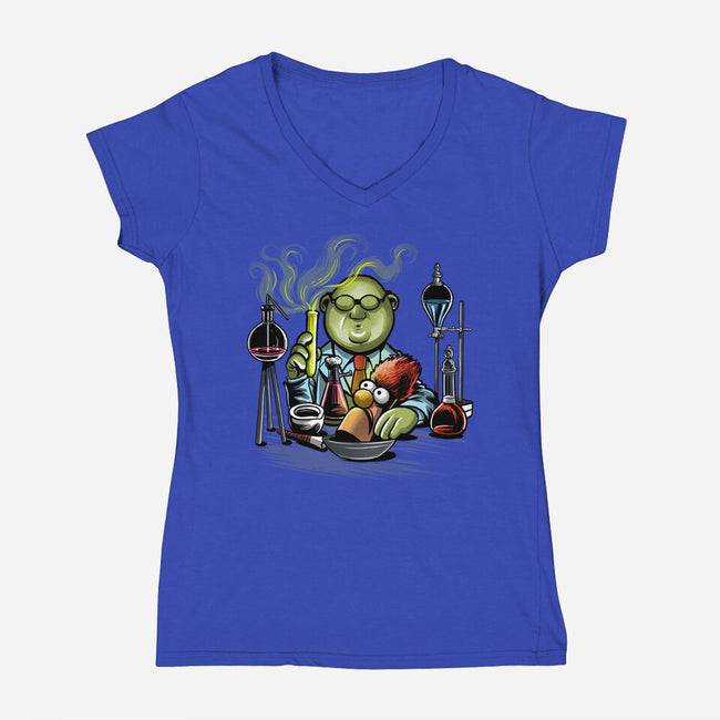 Re-Animuppet-Womens-V-Neck-Tee-zascanauta