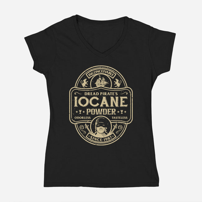 Dread Powder-Womens-V-Neck-Tee-retrodivision