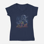 Dungeons Wars-Womens-V-Neck-Tee-zascanauta