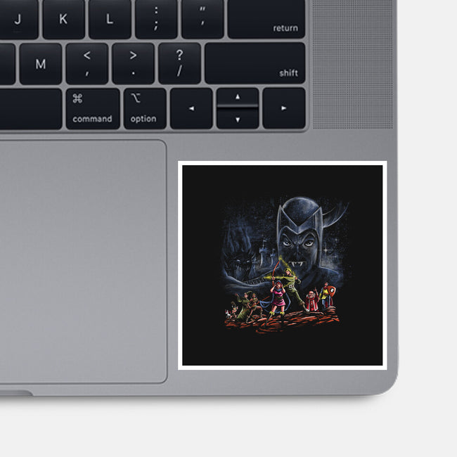 Dungeons Wars-None-Glossy-Sticker-zascanauta