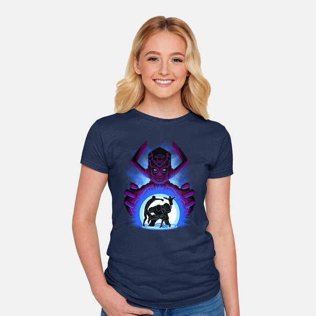 Fantastic Heroes-Womens-Fitted-Tee-rmatix