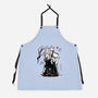 Turbo And Okarun Sumi-e-Unisex-Kitchen-Apron-Astrobot Invention