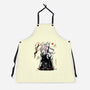 Turbo And Okarun Sumi-e-Unisex-Kitchen-Apron-Astrobot Invention