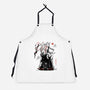 Turbo And Okarun Sumi-e-Unisex-Kitchen-Apron-Astrobot Invention